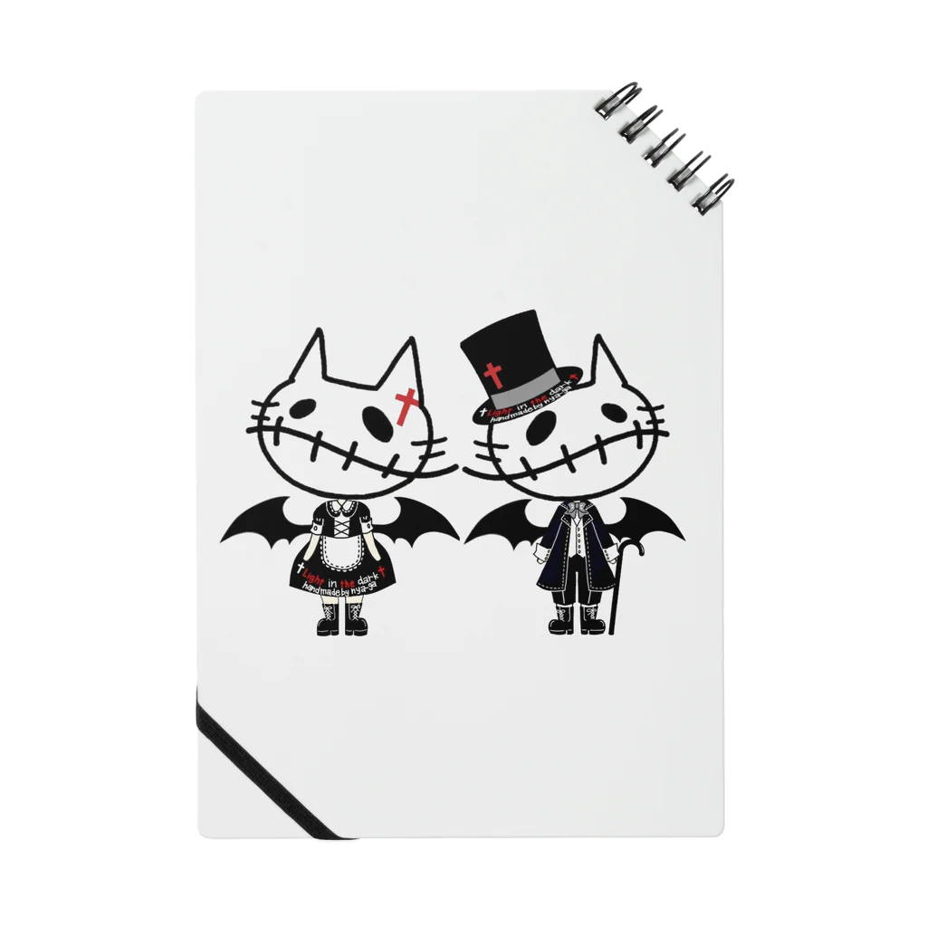 Light in the dark By nya-gaのDark night cat Notebook