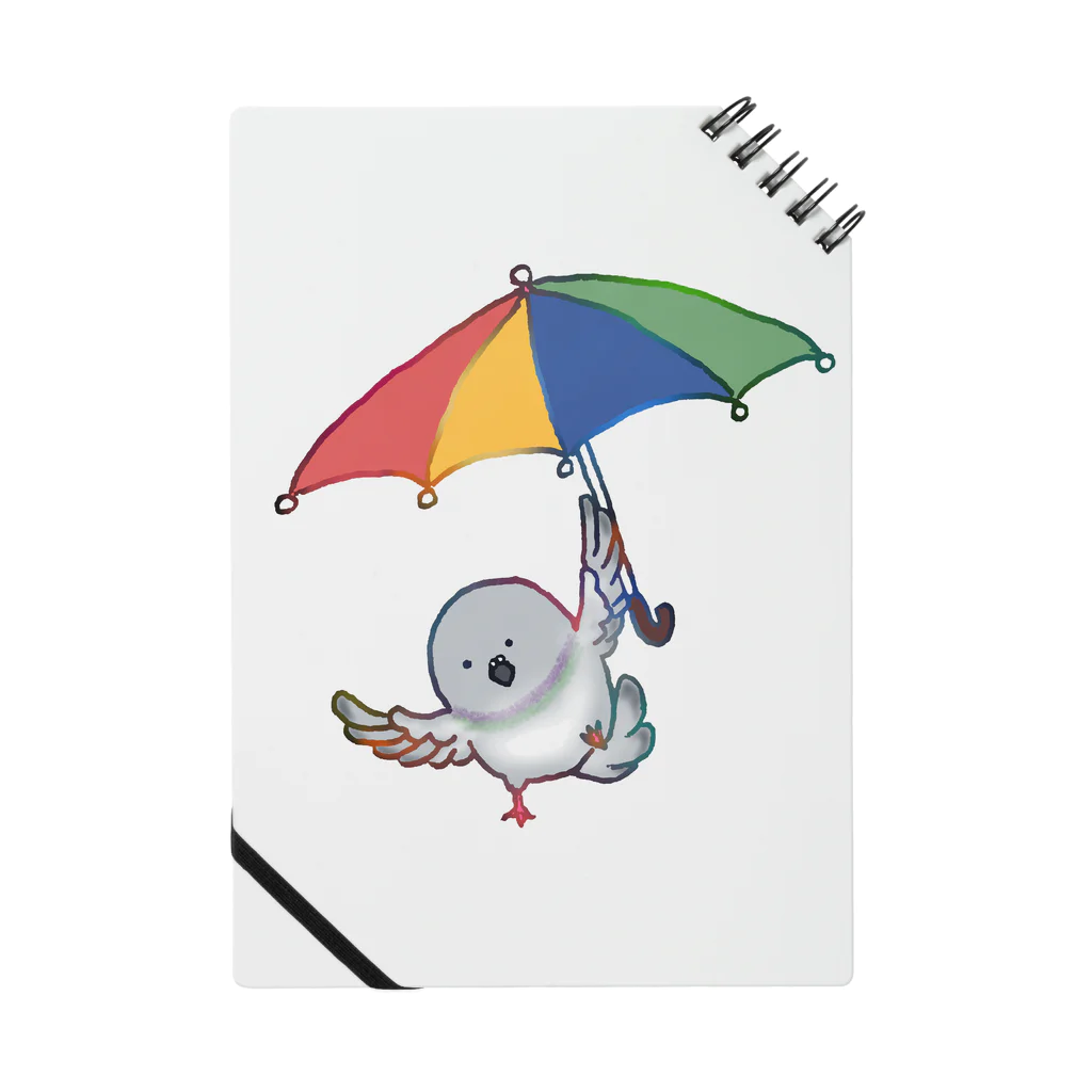 みずま動物園の傘を使って飛ぶ鳩 ノート