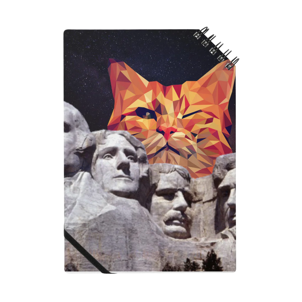 SPADAのMoai Statue and Cat Art Notebook