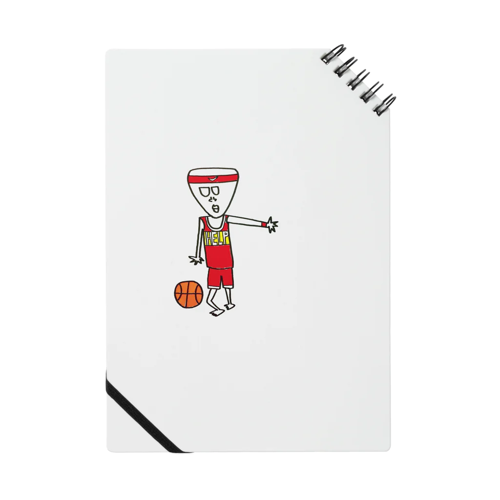 yuka.f_illustrationのバスケ宇宙人 Notebook