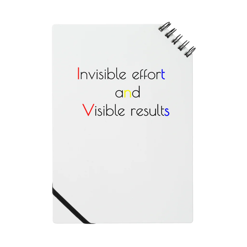 かもラグのラクかものInvisible effort and visible result Notebook