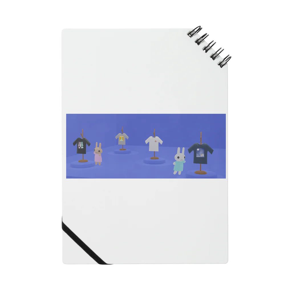 grk0 🌟ウサギのチャとシロ〜時々カッパのTシャツショップ Notebook