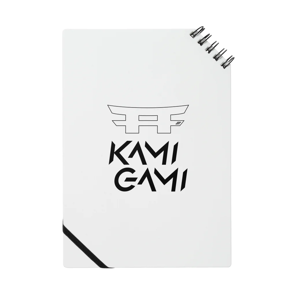 KAMI-GAMI from NTPの『KAMI-GAMI』logo ブラック Notebook