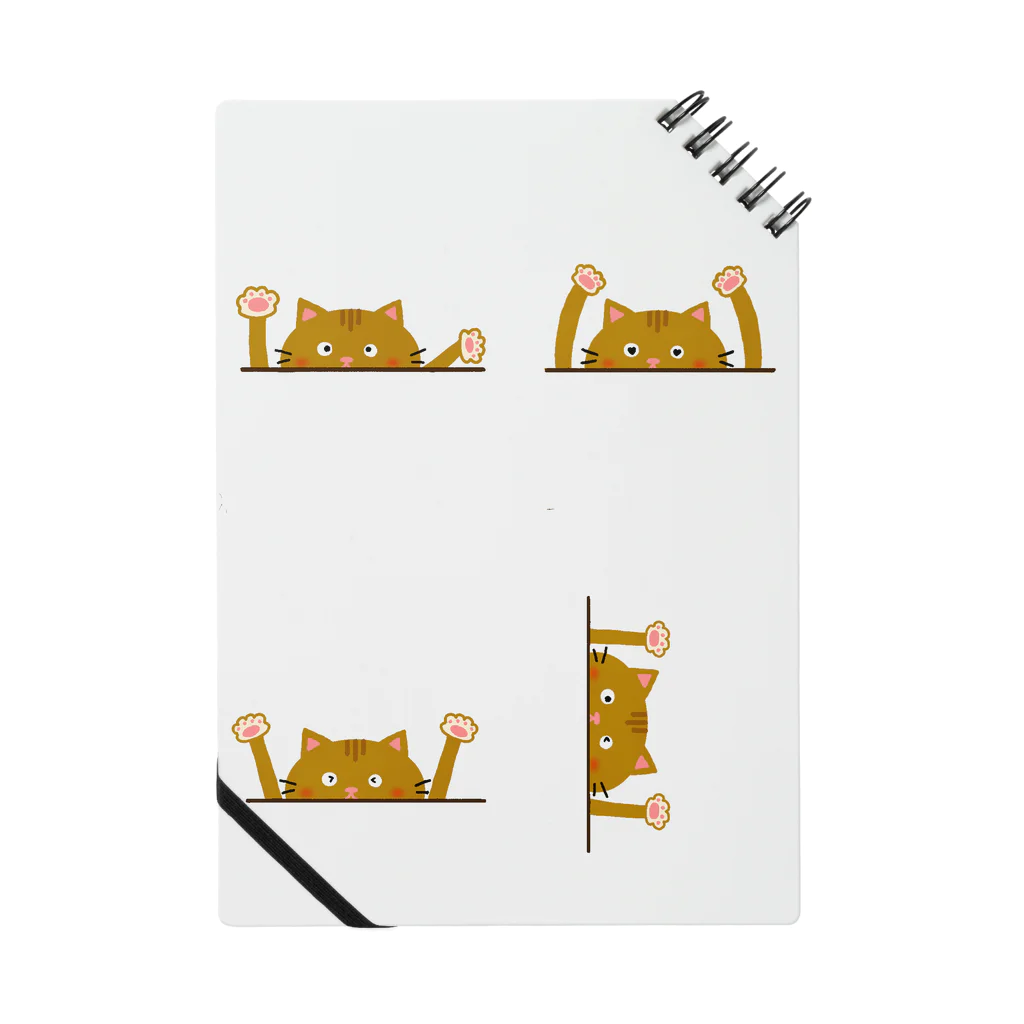 "hand omame" HAPPY Factory from SUZURIのジェスチャーねこ Notebook