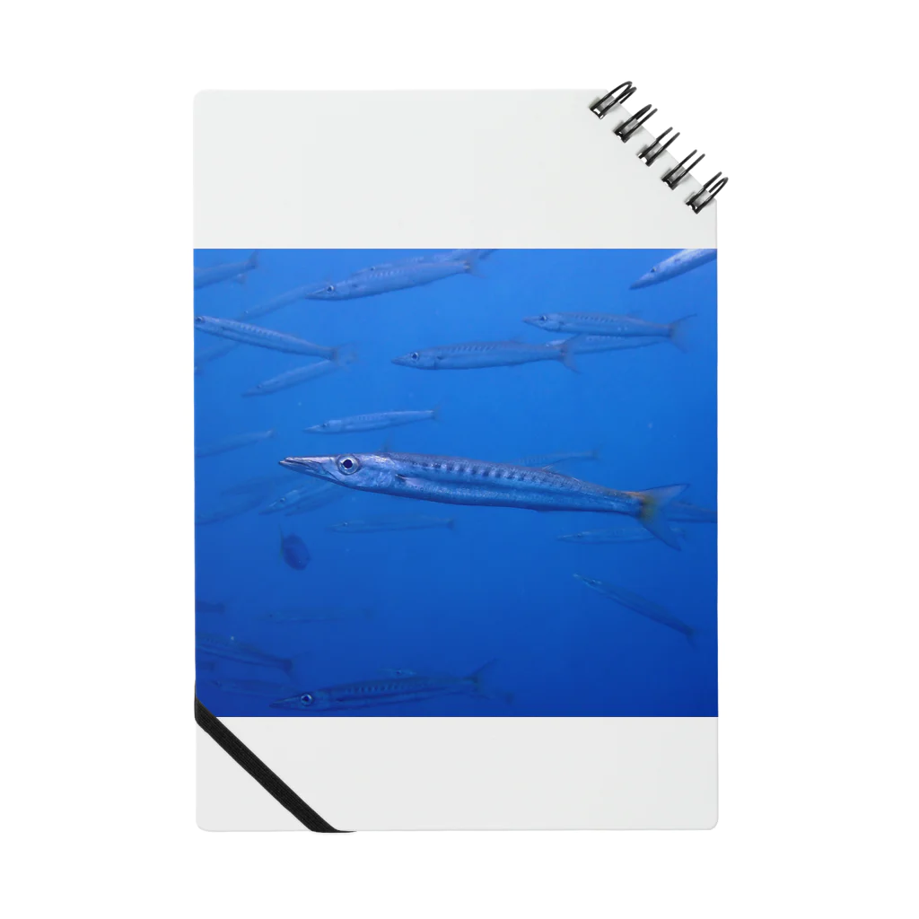 海の家のタイワンカマス Yellowtail barracuda Notebook