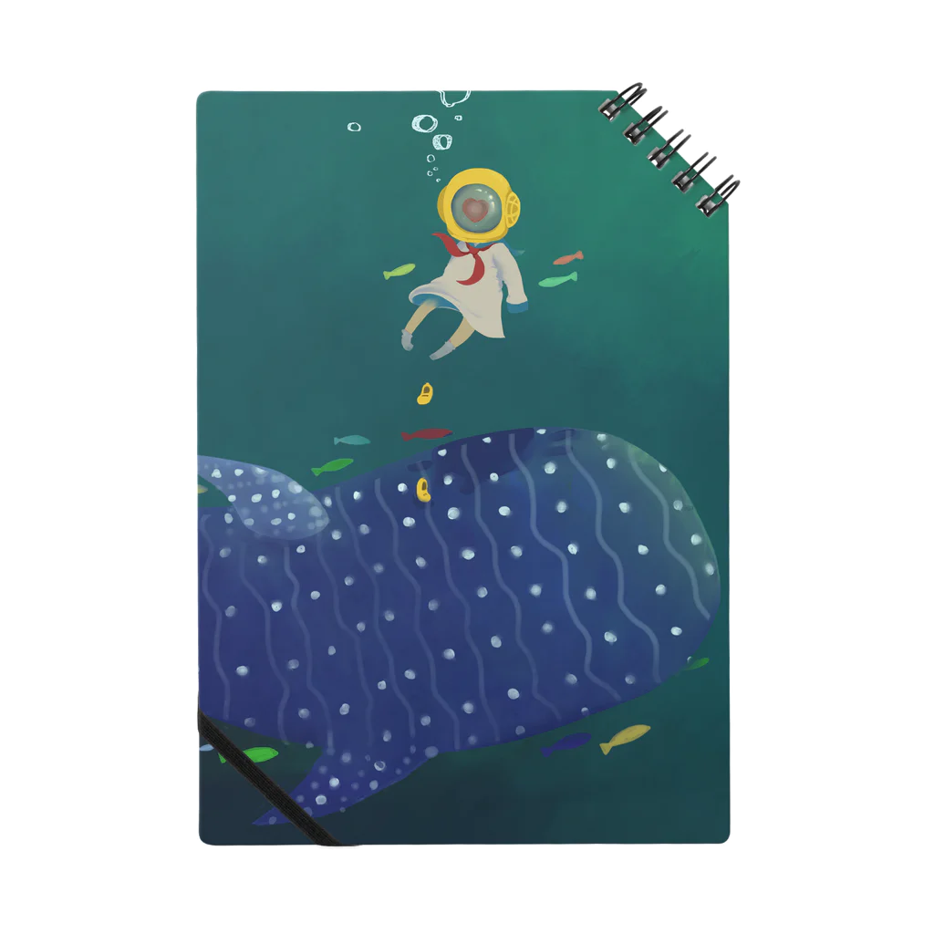 ROCOの潜水ちゃんとジンベエザメ Notebook