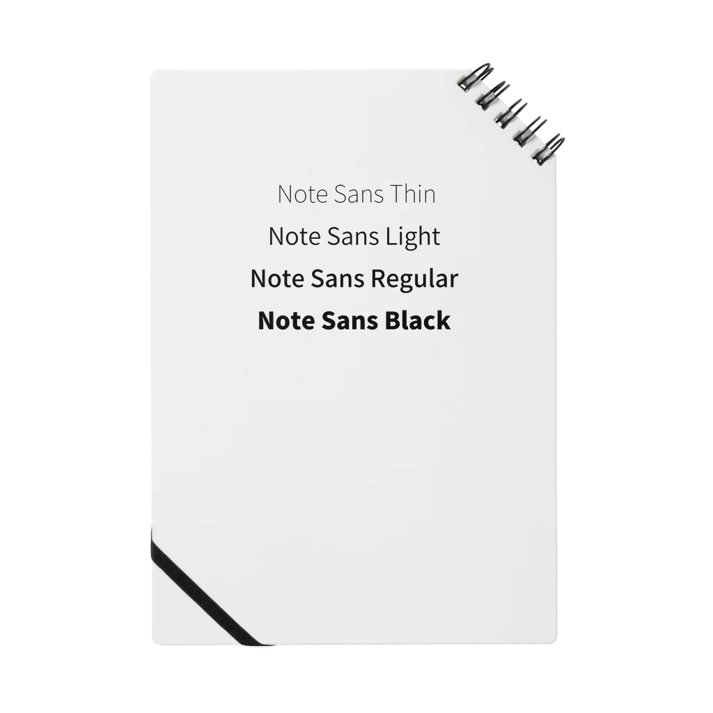 𝘂𝗺𝗲𝗰𝗼のwebフォント Note Sans Notebook