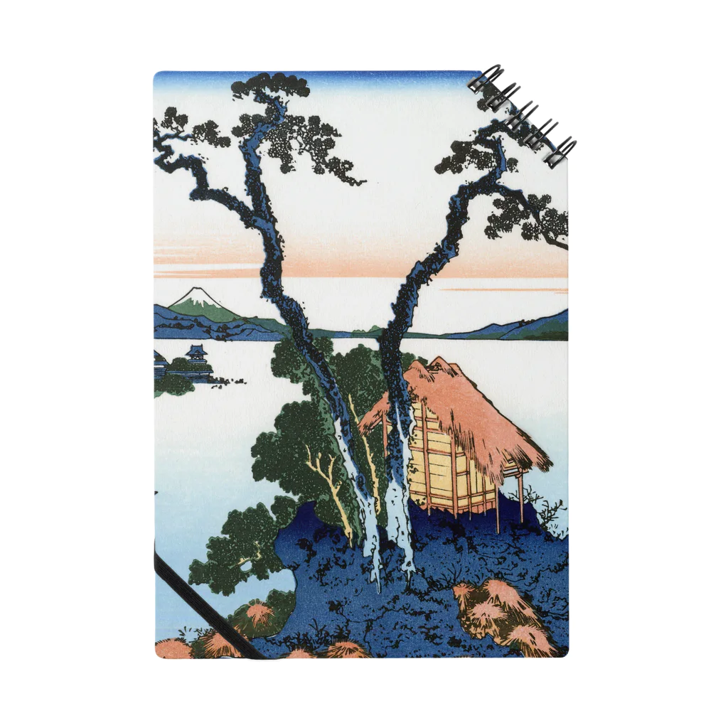 寿めでたや(ukiyoe)の葛飾北斎_冨嶽三十六景　信州諏訪湖 Notebook