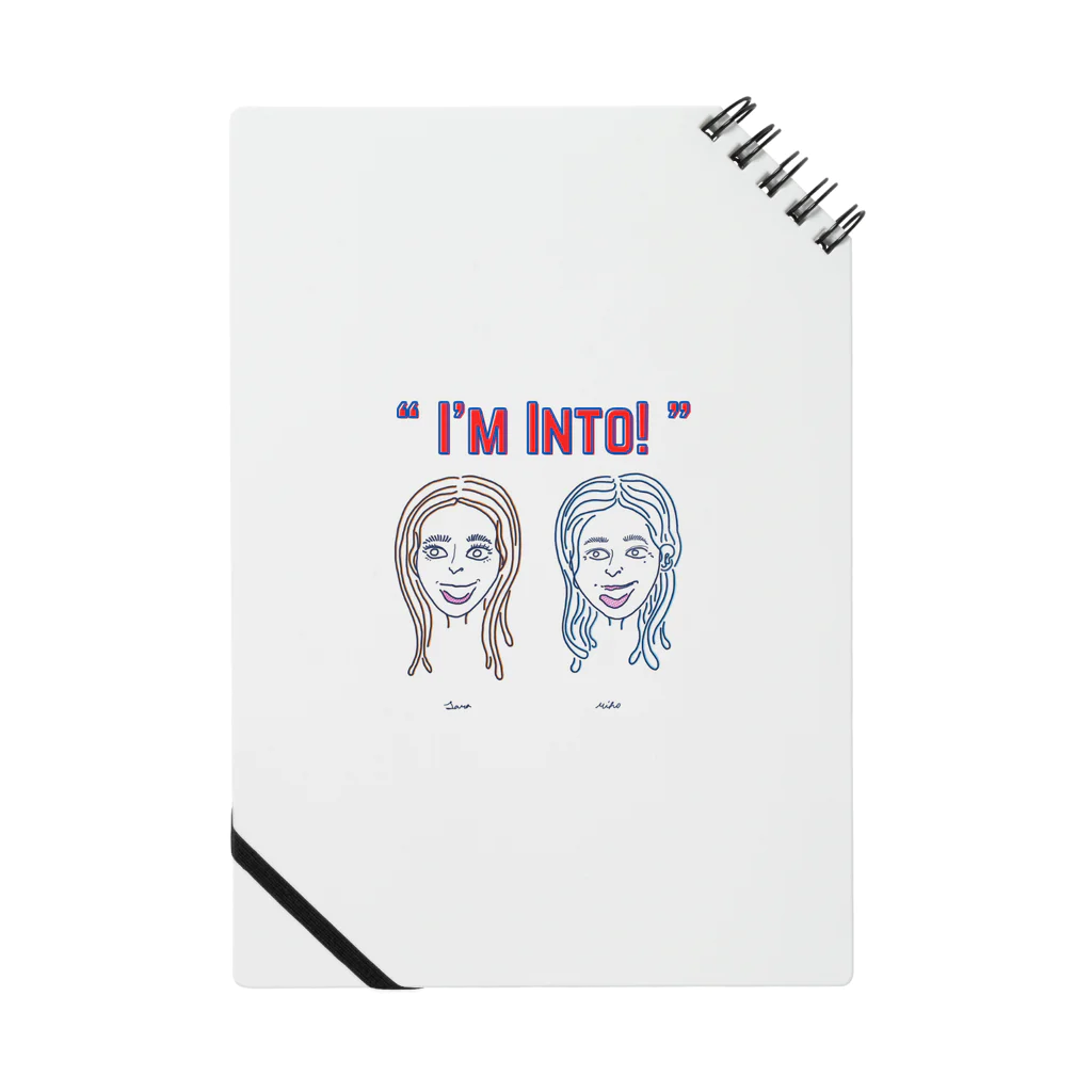 sarA×Miho限定コラボグッズのI'm Into!ノート Notebook