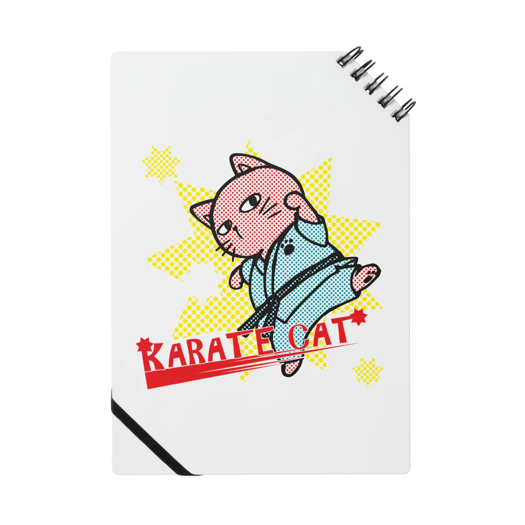 猫郎雑貨店の【猫郎雑貨店】KARATE　CAT Notebook