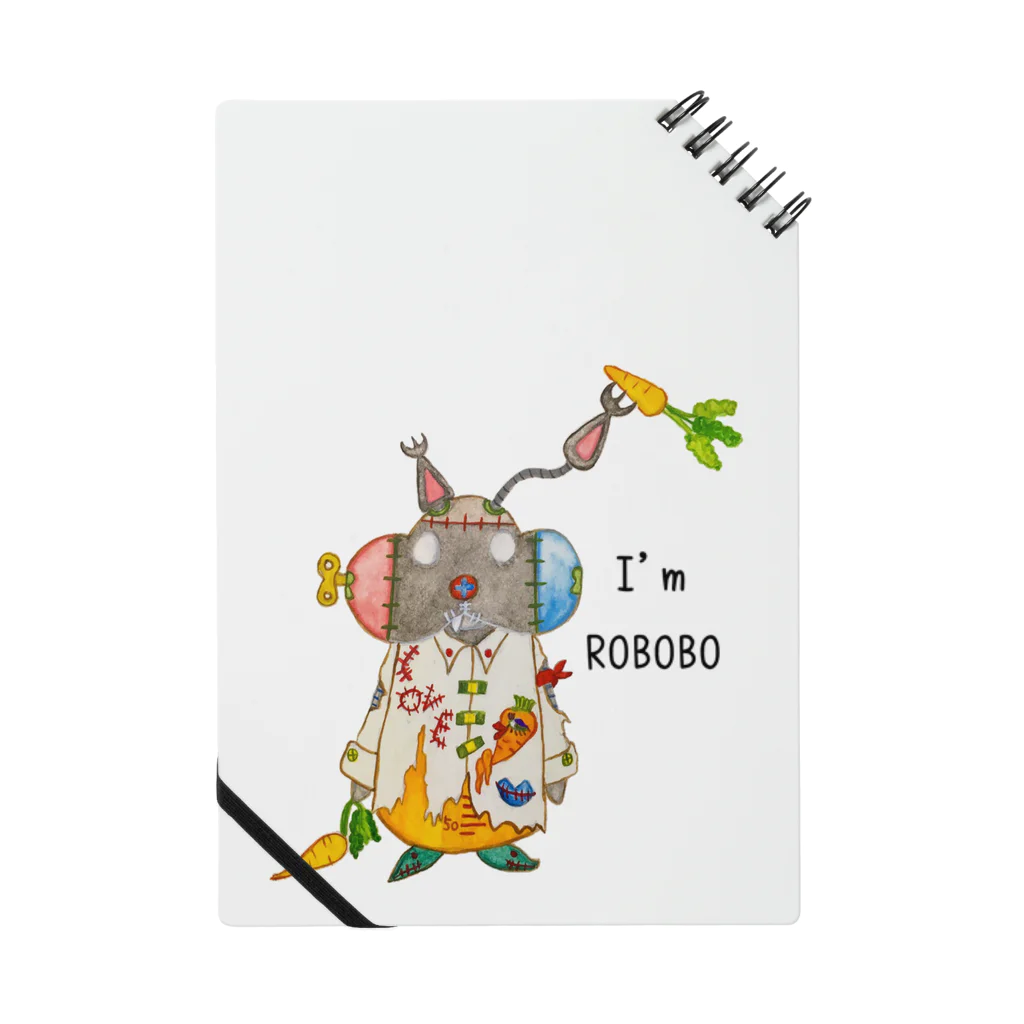 ねこぜや のROBOBO 「まーぶるロボ」ウサギ スチームパンク Notebook