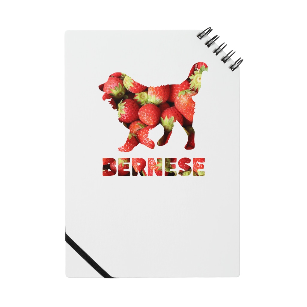 onehappinessのいちご　バーニーズマウンテンドッグ Notebook