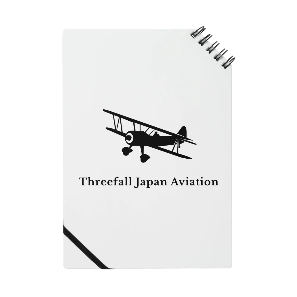 Threefall Japan Aviationの【Threefall Japan Aviation 】公式ロゴグッズ Notebook