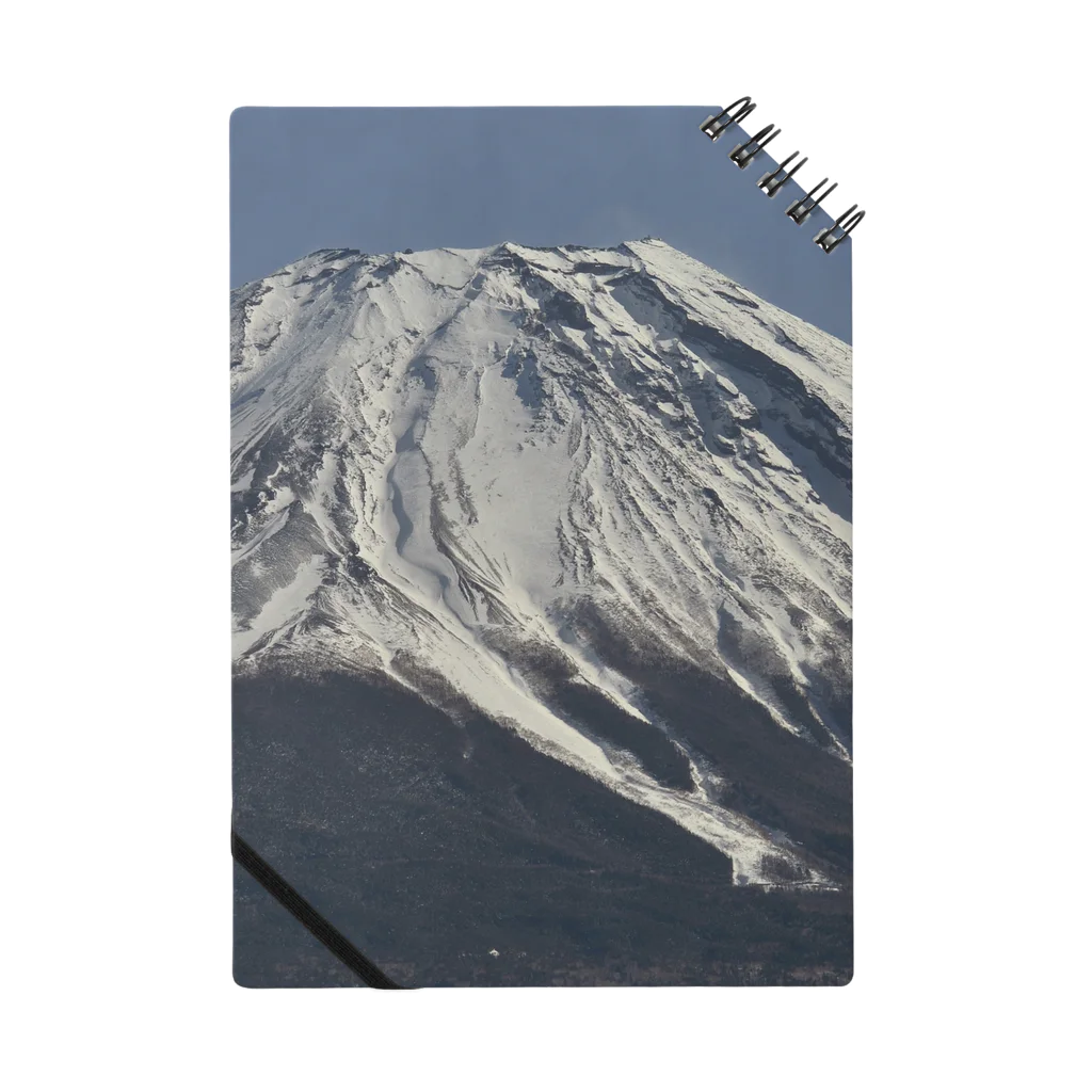 下田村の冠雪した富士山 ノート
