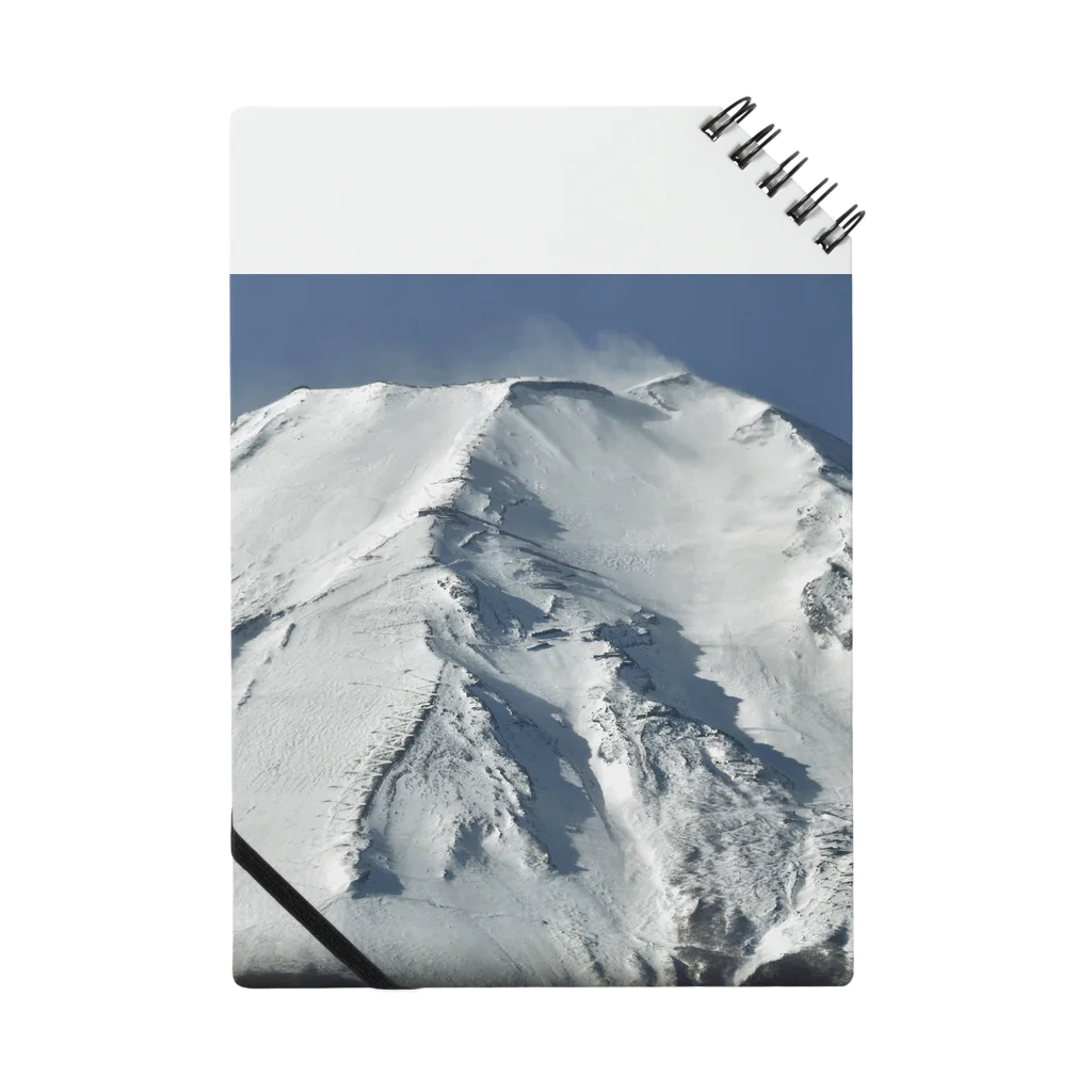 下田村の冠雪した富士山_003 Notebook