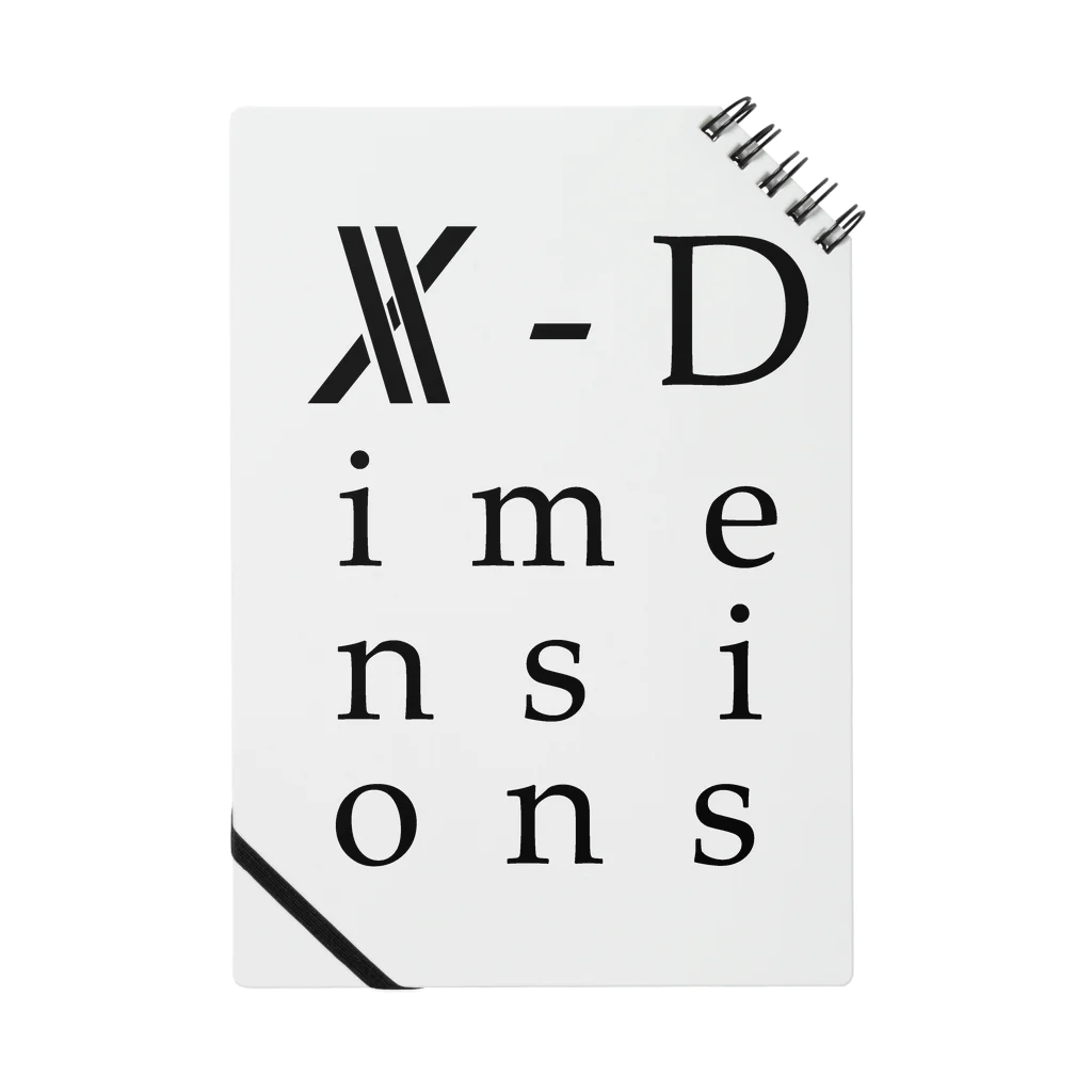 X-Dimensions team goodsのlogo arrange 02 ノート