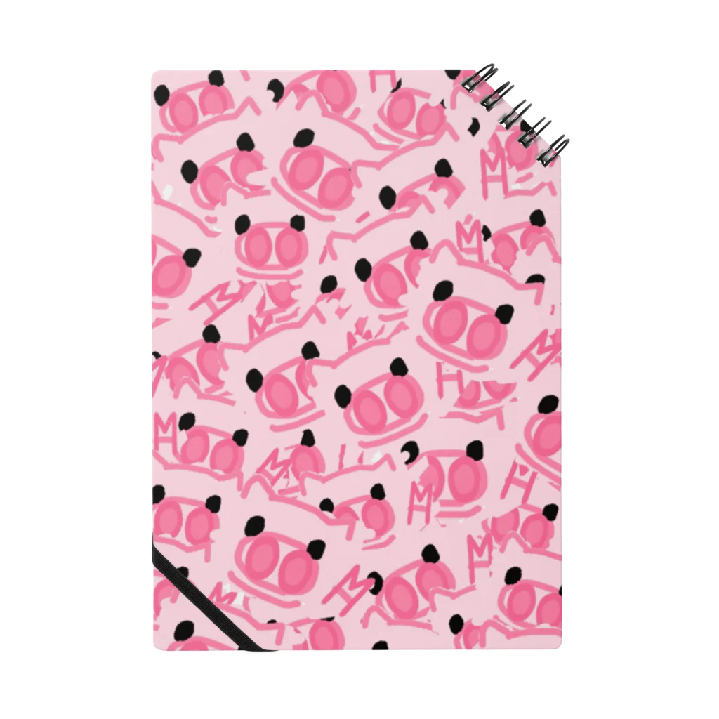 SKYblooM スカイブルーム🐷❤️の【総柄】ぶたのぷんちき左衛門 Notebook