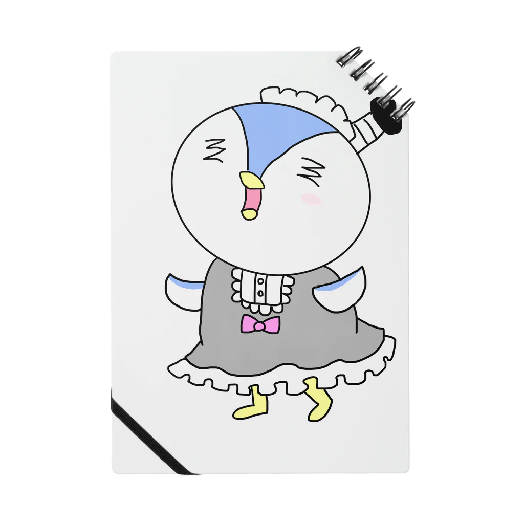 ひよっこひよこのペンギン侍のメイド姿 ノート