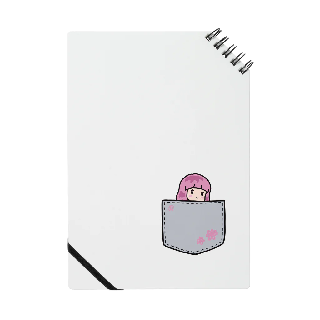 うっかおりんのすん顔女子(おかっぱ) Notebook