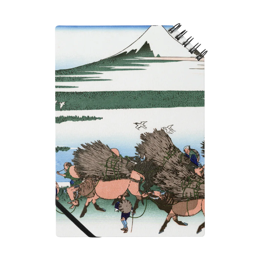 寿めでたや(ukiyoe)の葛飾北斎_冨嶽三十六景　駿州大野新田 Notebook