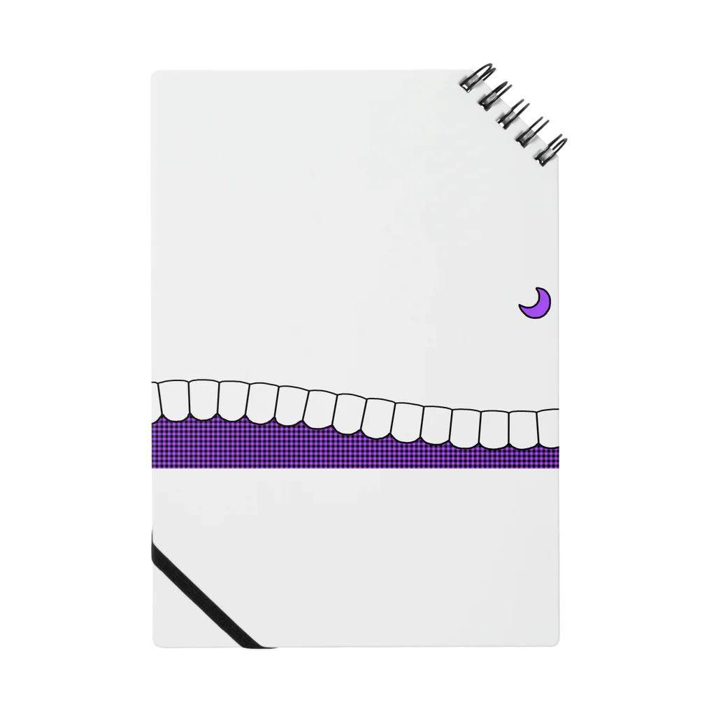 歯りきり雑貨店の歯-HA purple ノート