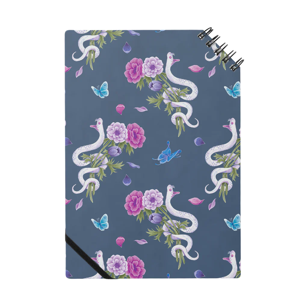 Fanfleecyのanemone(navy) Notebook