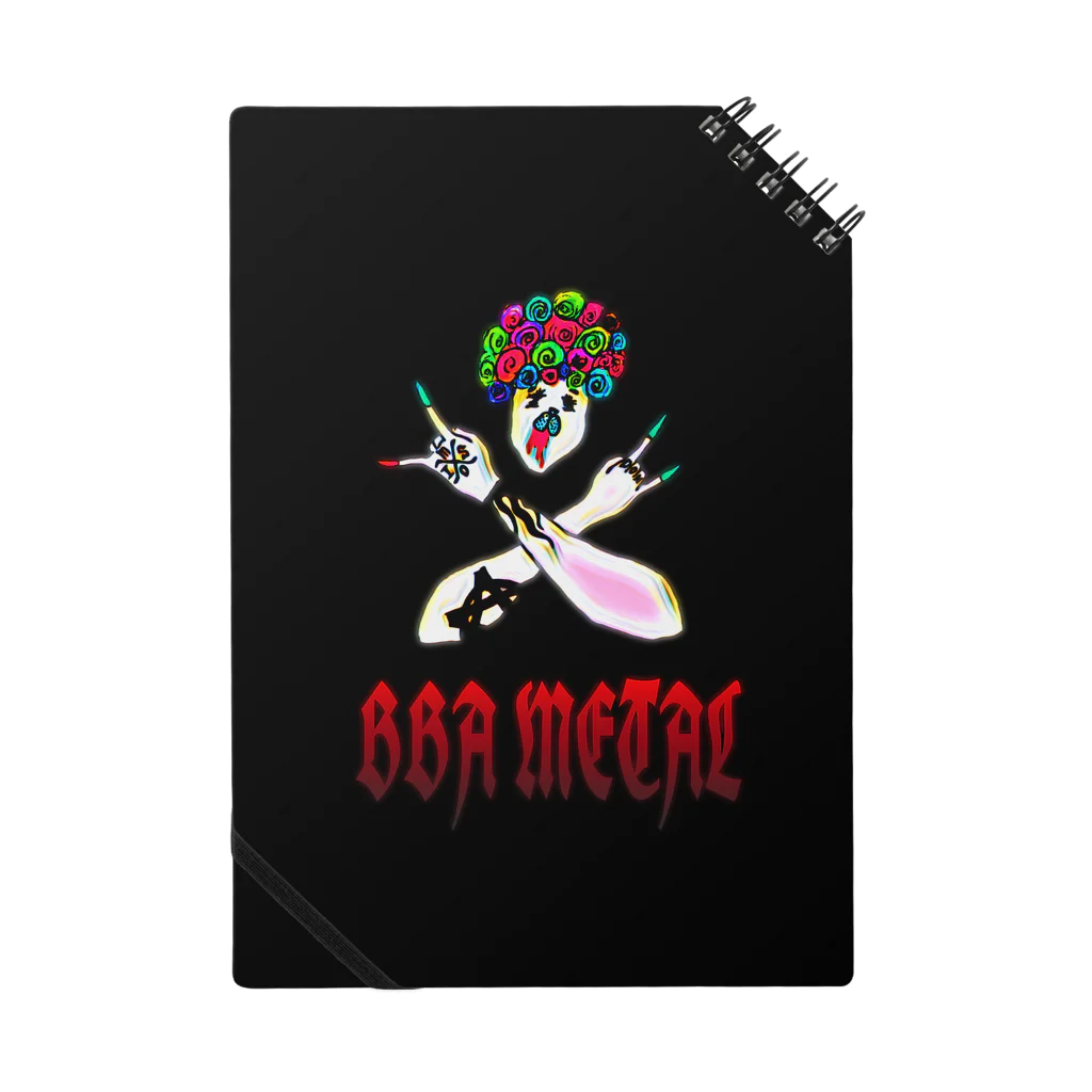 お味噌ちゃん👺LINEスタンプものBBA METAL Notebook