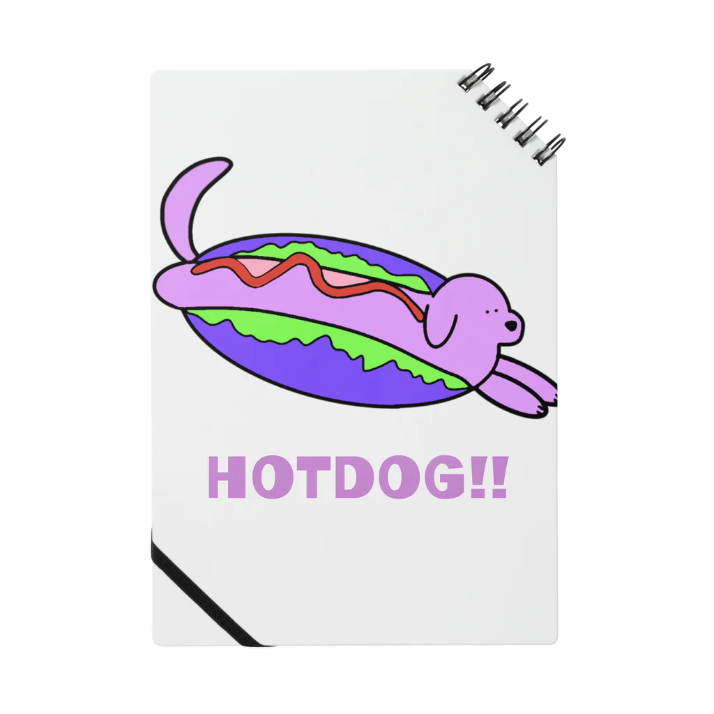 FOODZOOのHOTDOG(PURPLE) ノート