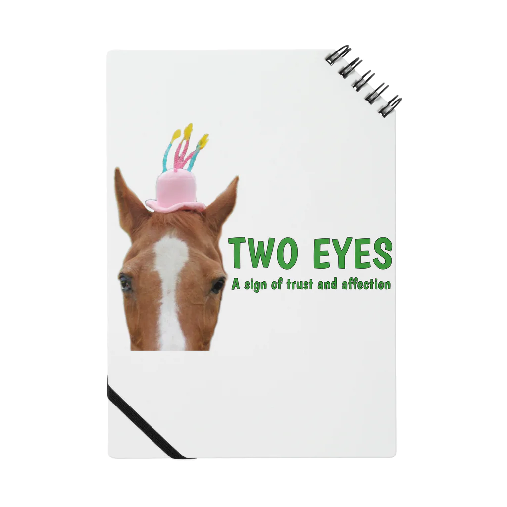 HorseSpaceTsumugiのジョージのTWO EYES Notebook