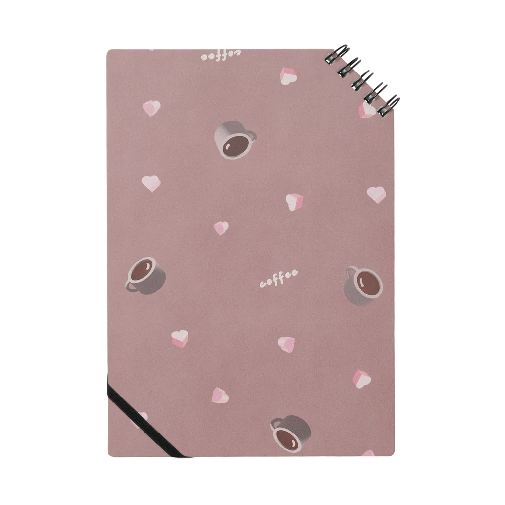 hikari_graphicsのコーヒーとチョコレート休憩タイム　PINK Notebook