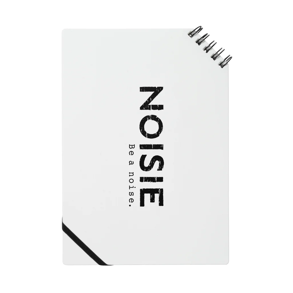 noisie_jpの『NOISIE』BLACK（縦）ロゴシリーズ Notebook