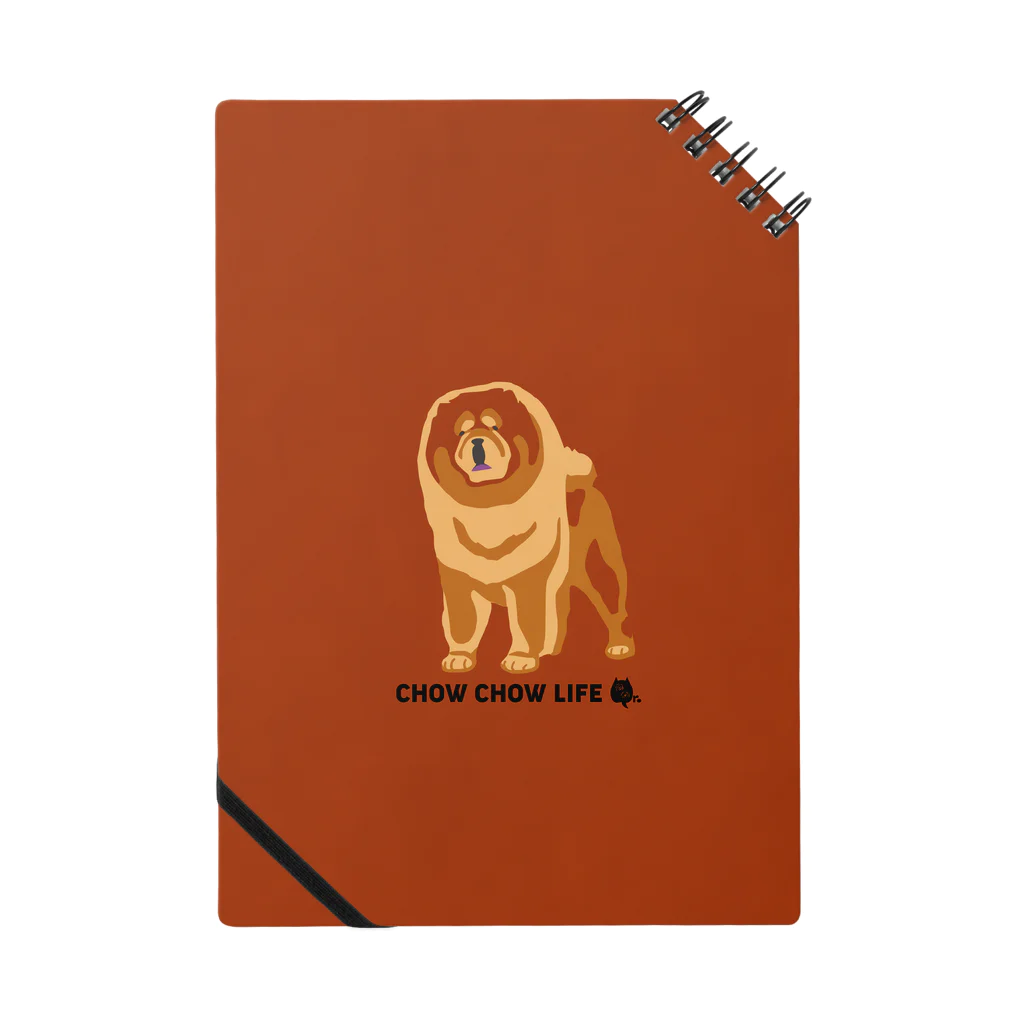 Qooroのかっこいい立ち姿のチャウチャウさん Notebook