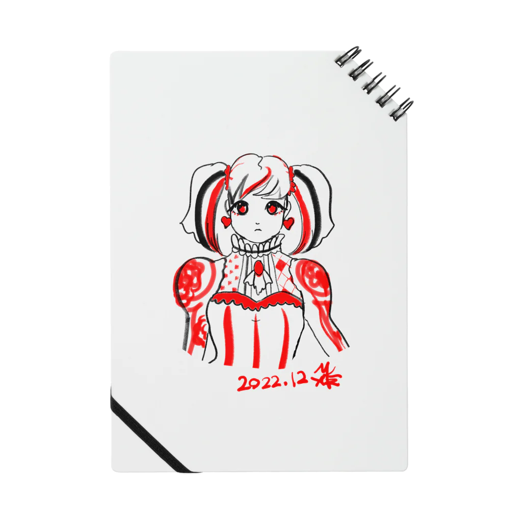 mikyacraft MIKA💓🌟赤い心臓の可愛いちゃんアップ Notebook