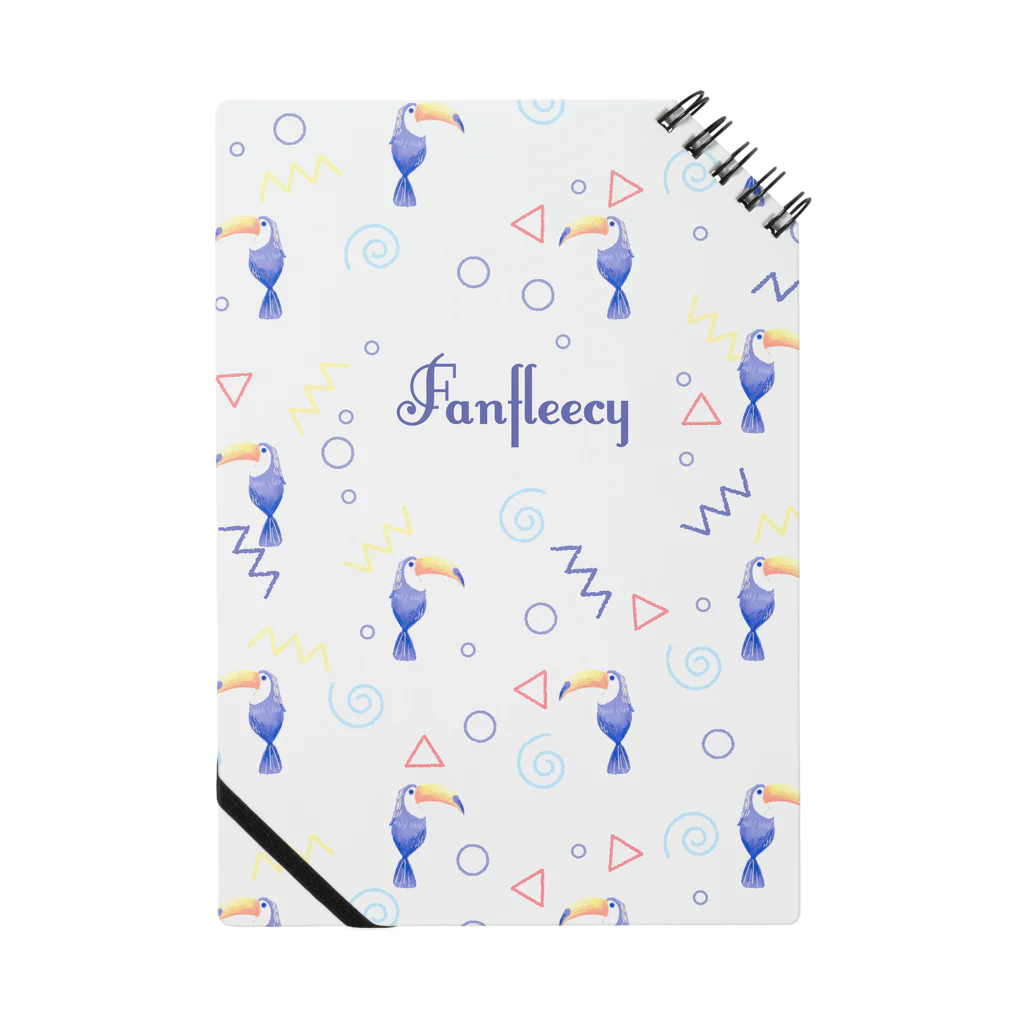 Fanfleecyのトロピカルバード(white) Notebook