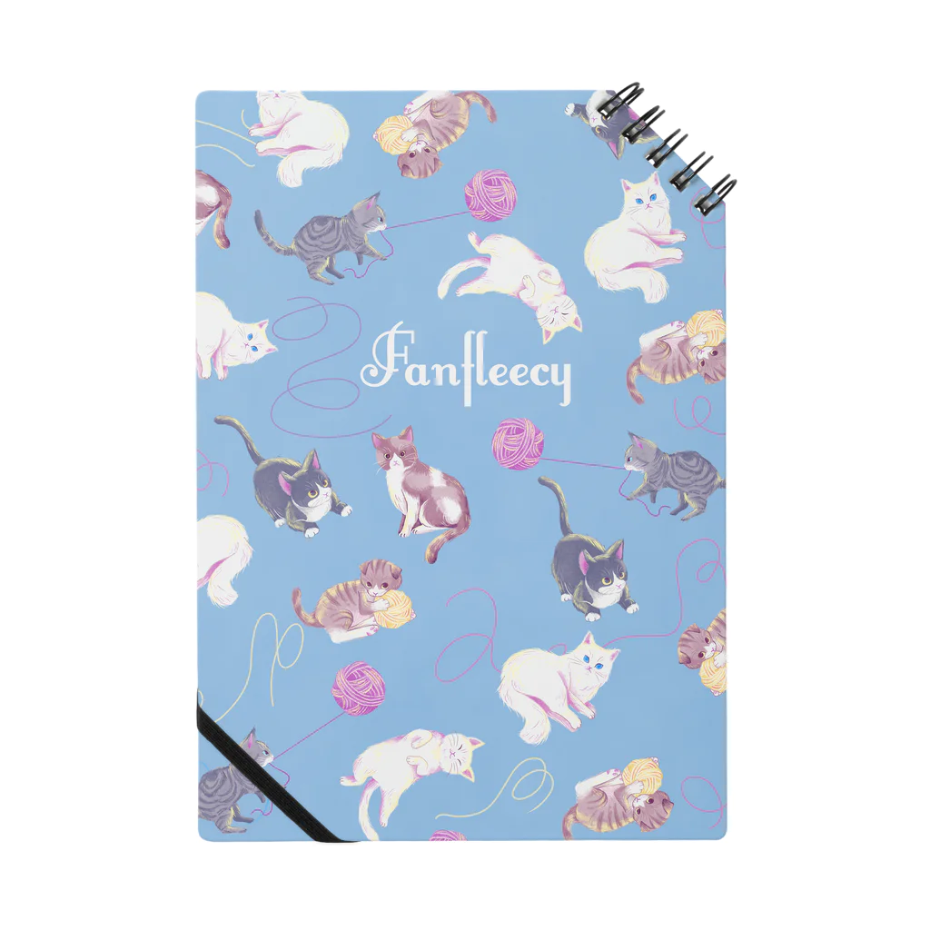 Fanfleecyのmeow meow(blue) Notebook