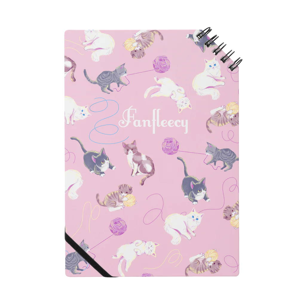 Fanfleecyのmeow meow(pink) Notebook