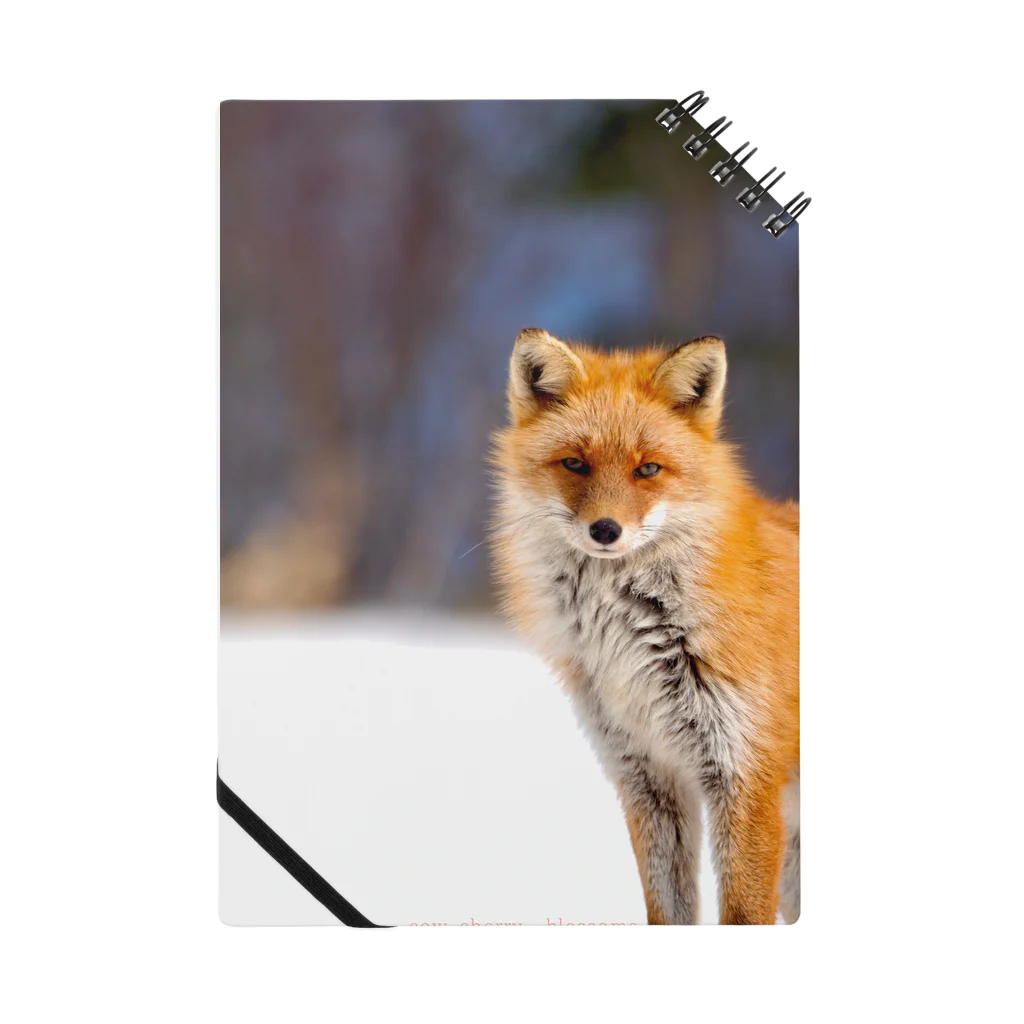 cow_cherry blossomsのNature of Hokkaido(Fox) Notebook