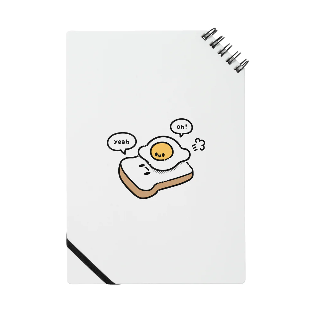 ﾐﾔｺｲﾗｽﾄﾚｰｼｮﾝのThe fried egg on the toast ! ノート