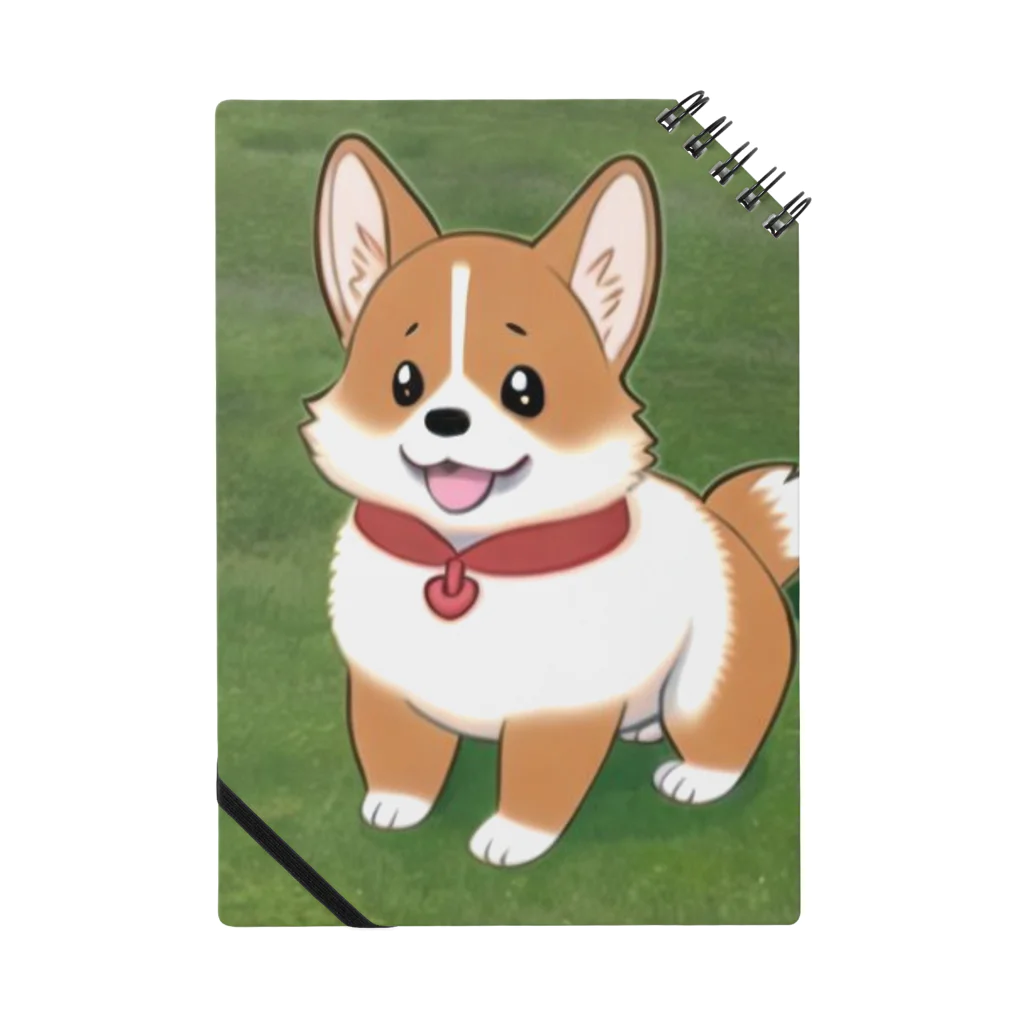 ポンコツイラストレーターカピバラのコーギー犬モナカ Notebook