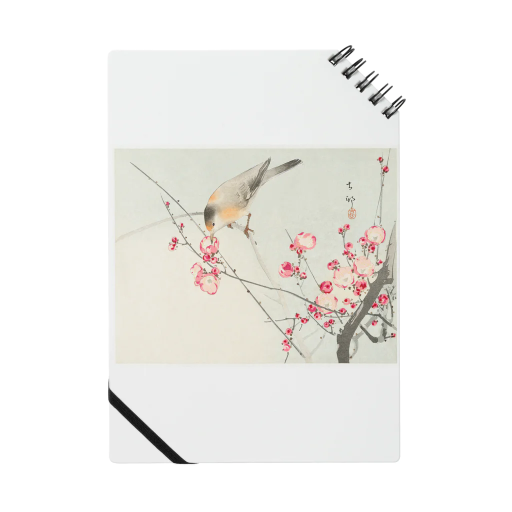 MUGEN ARTの小原古邨　梅に鶯　Ohara Koson / Songbird on blossom branch Notebook