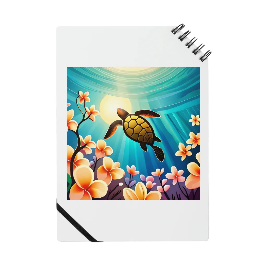 青空クリエイトの海亀とプルメリア Notebook