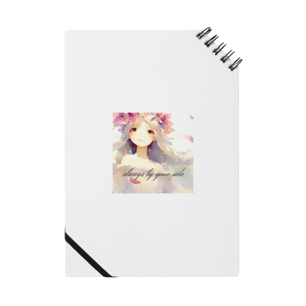 sweetsmailstudioの水彩画少女 Notebook