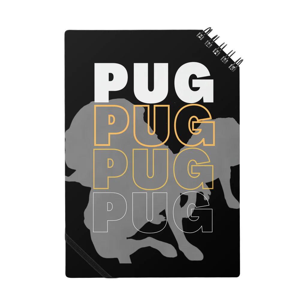 INULAVITAのPug silhouette Notebook