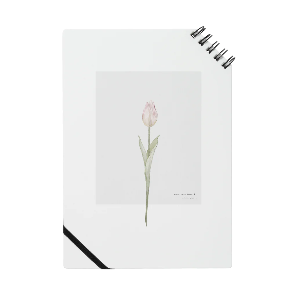 rilybiiの*peach milk tea × *peach tulip . shabby chic . Notebook