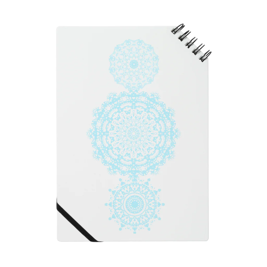 mandala lovers healing shopのlight blue lace Notebook