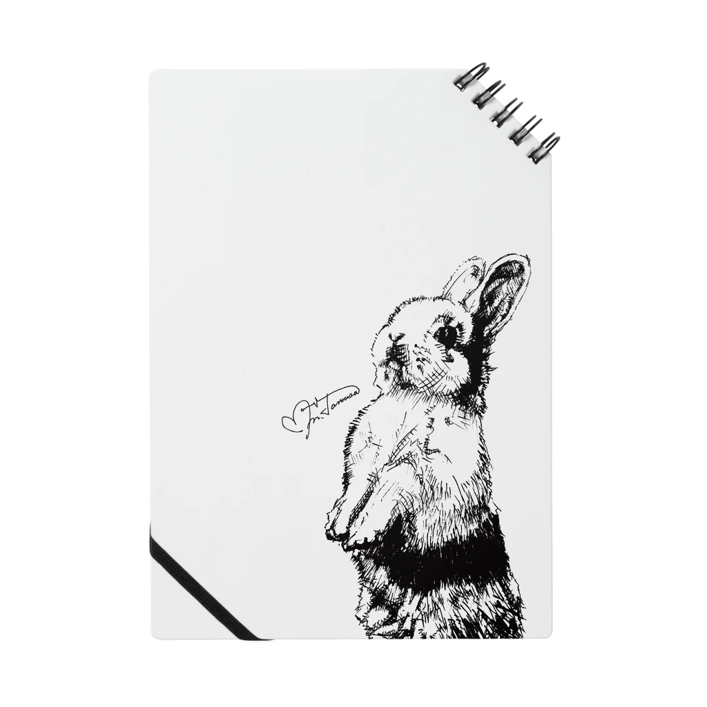MasatsuguTamuraのRabbit drawing series / Black Notebook