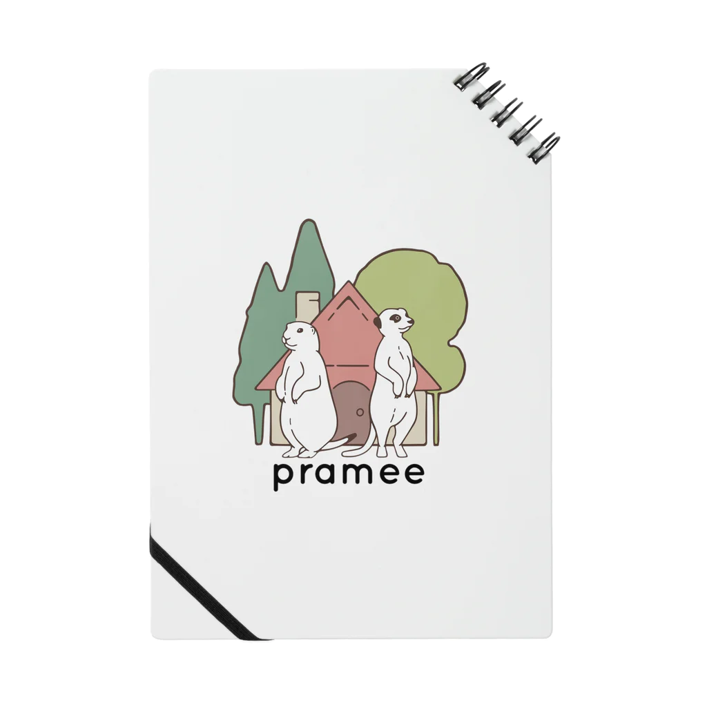 prameeのロゴ ノート