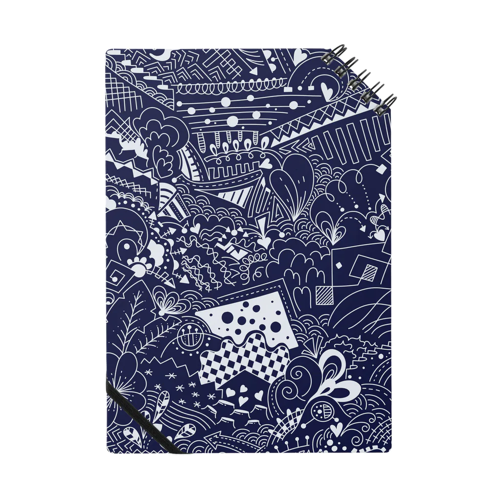 MangMARUのblack and doodle art Notebook