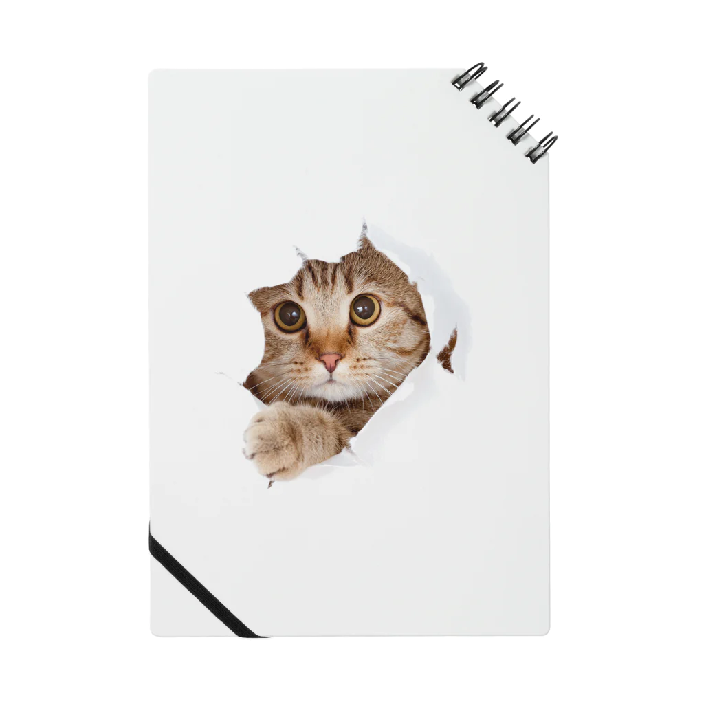 ただの猫好きのWhite Free Cute Funny Cat T-shirt Notebook