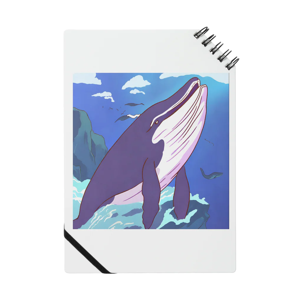 Ruru100のクジラのグッズ ノート